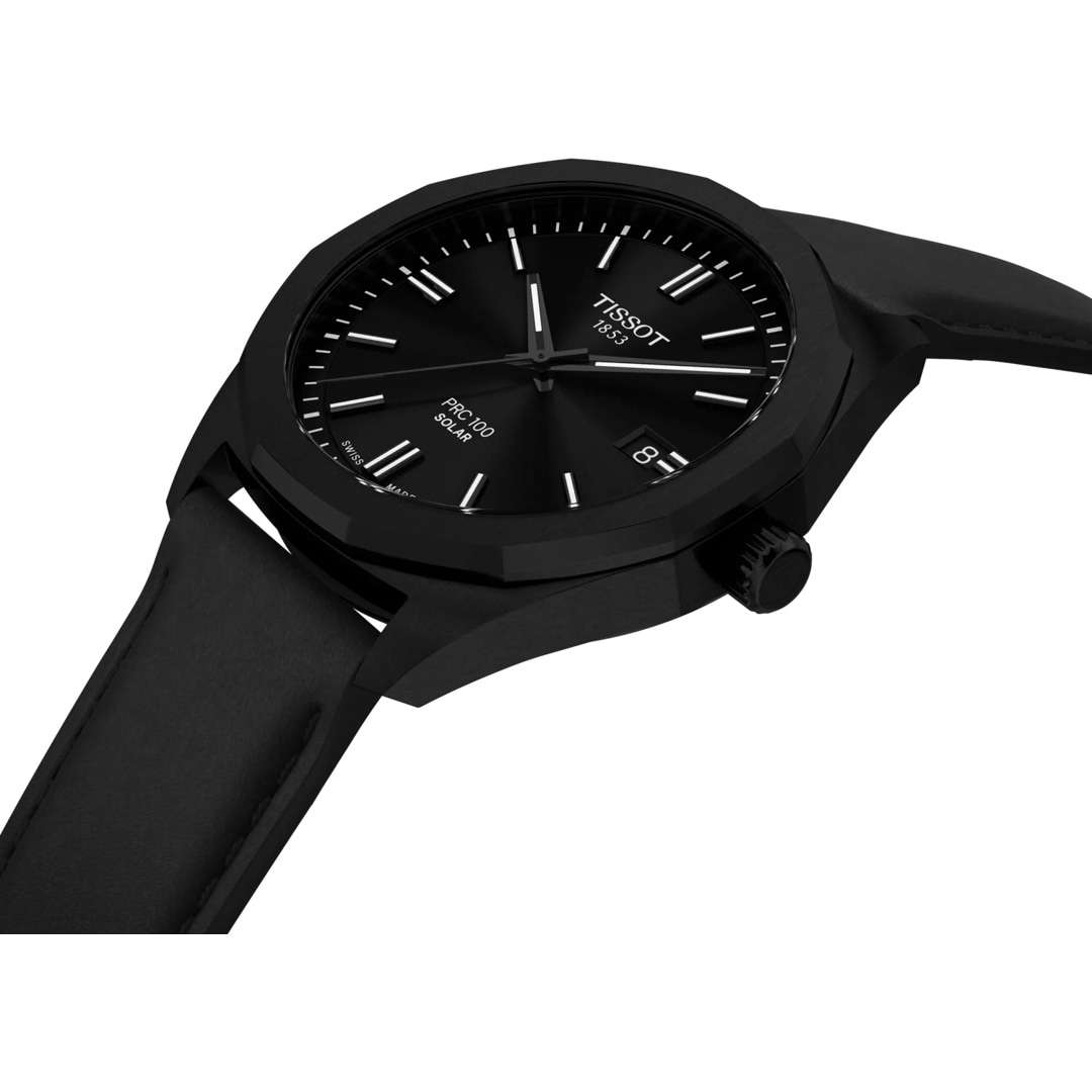 Tissot PRC 100 Solar Quartz 39mm Schwarz