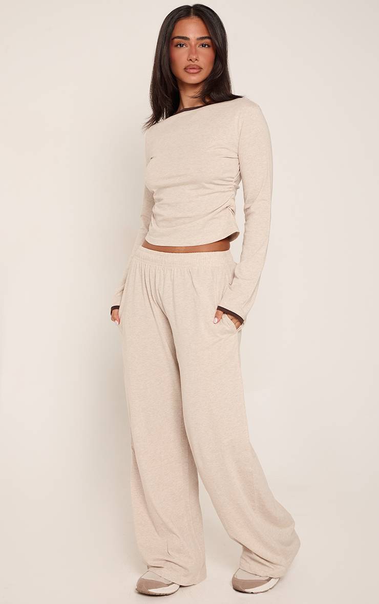 Avoine Joggers Détendus Petite En Coton Avec Cordon De Serrage Contrasté