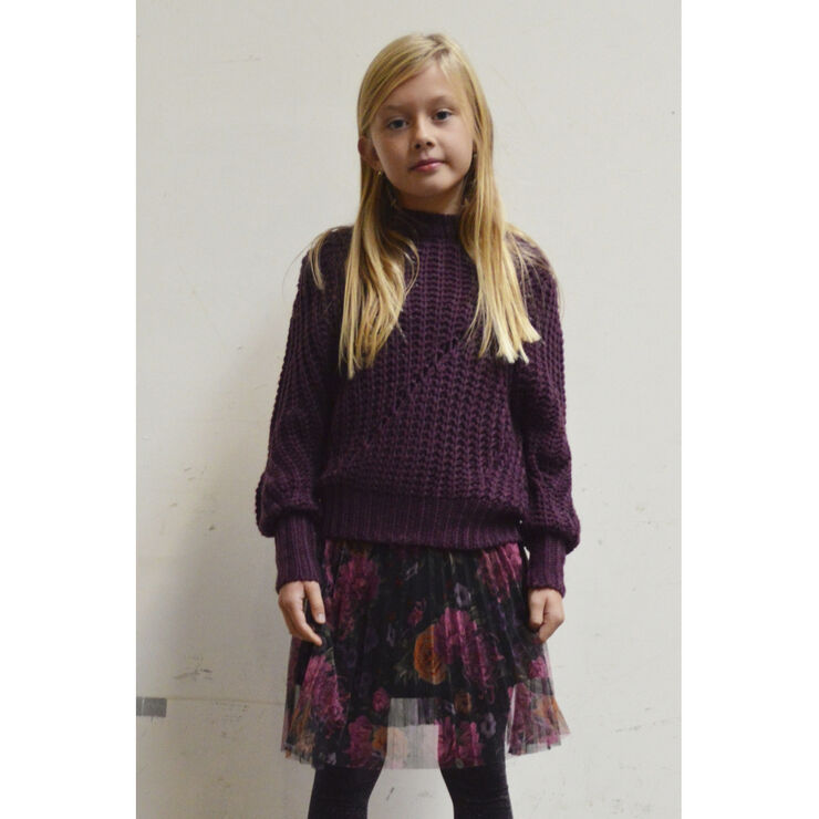 The New SHARON KNIT PULLOVER Potent purple