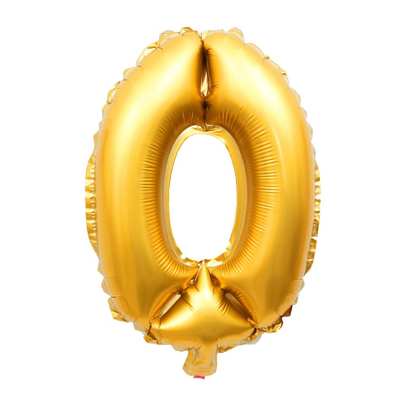 Folieballon - cijfer 0