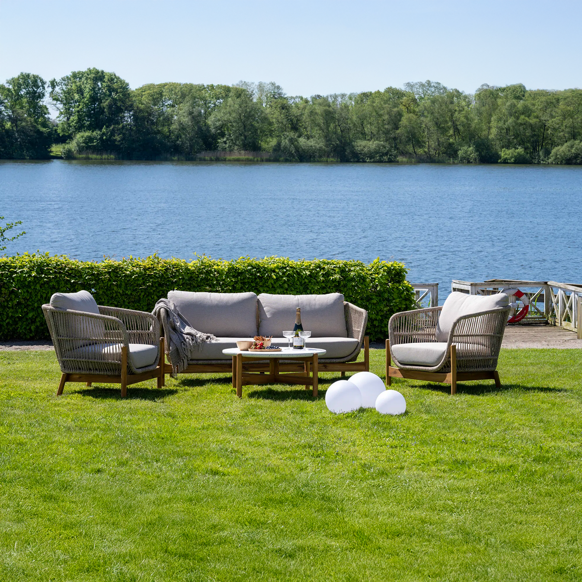 Houten tuin salontafel Teresa Naturel