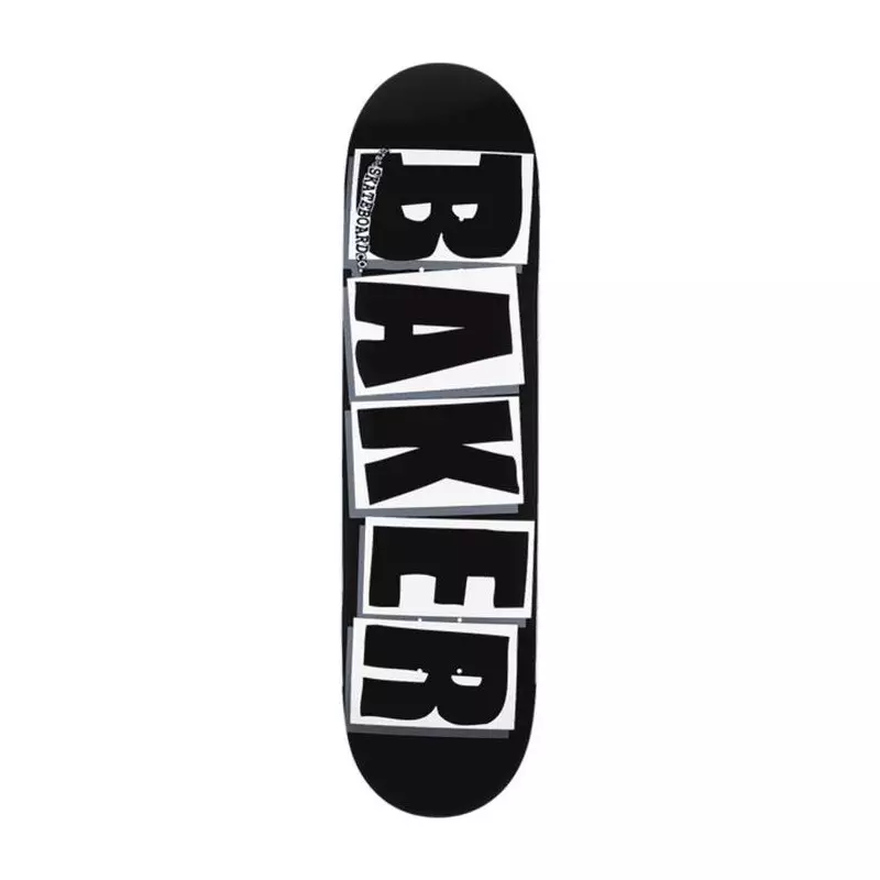 Plateau skate BAKER brand logo blk wht 8.475 x 31.875