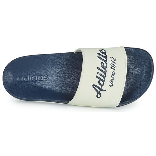 adidas Performance - ADILETTE SHOWER - Blanc / Bleu