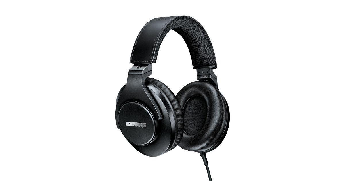 SHURESRH440A Professionele studio-koptelefoon over-ear hoofdtelefoon  (Zwart)