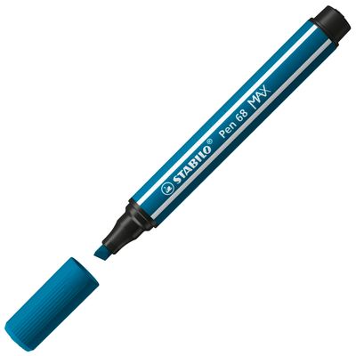 STABILO - Feutre de dessin pointe large biseautée - bleu vert