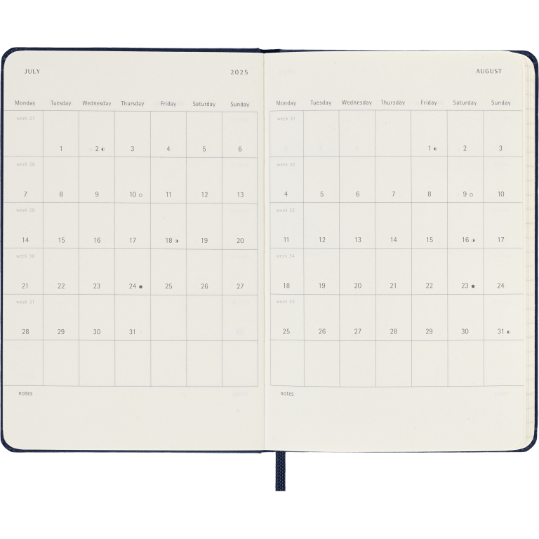 Moleskine Wochenkalender 18 Monate Weekly Notebook