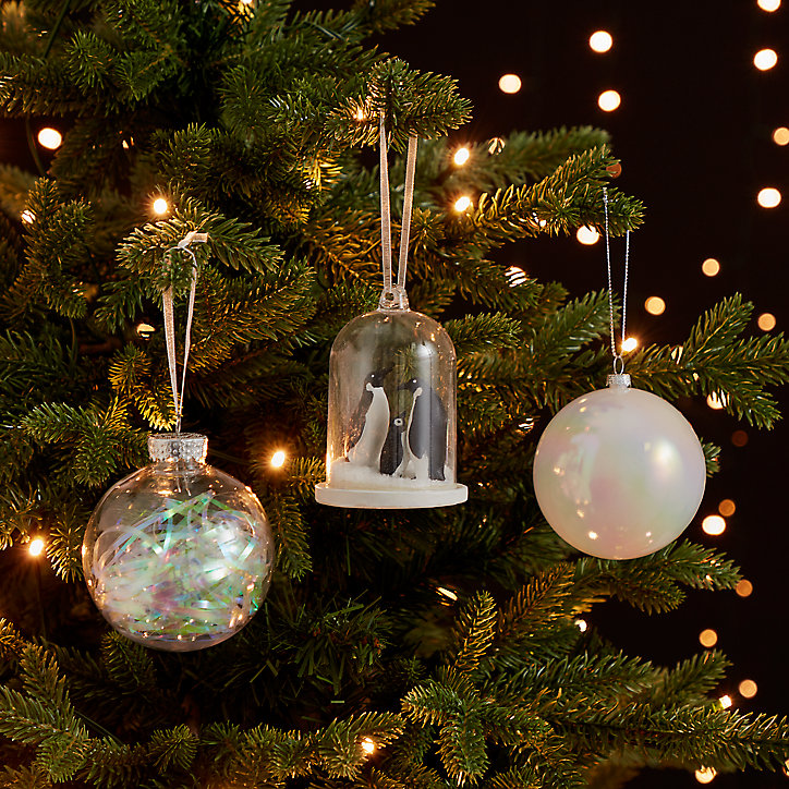 Boule de noel couleur irisé diamètre 8cm