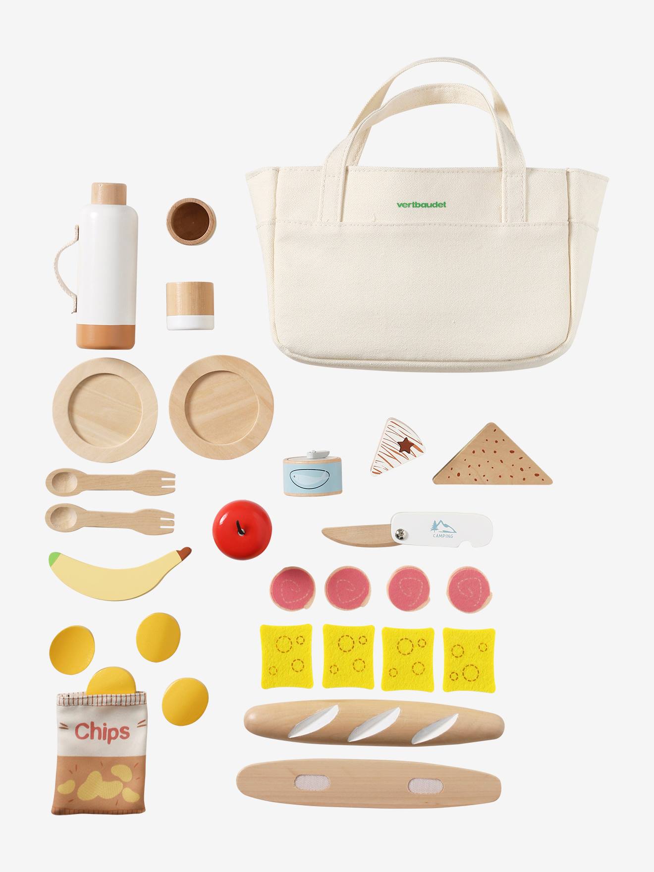Conjunto de doces de piquenique de madeira com certificação FSC®