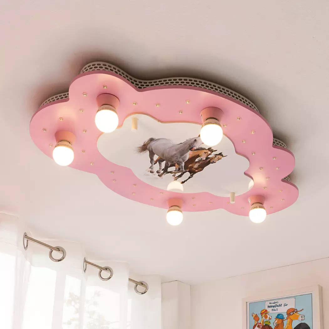 Kinderlampe Pferde