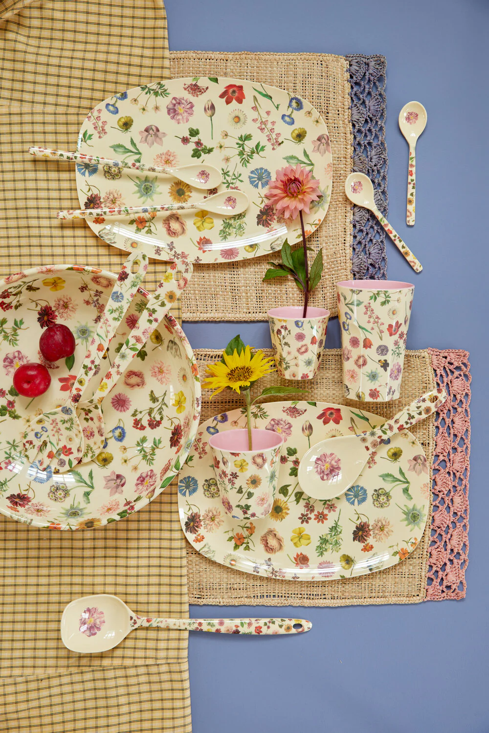 RICE  Melamine Floras Dream Print Small skål - 300 ml.