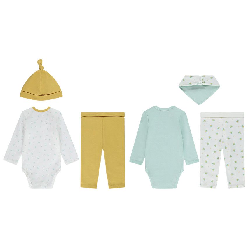 Lot de 2 ensembles 3 pièces en jersey pour bébé garçon - Vert