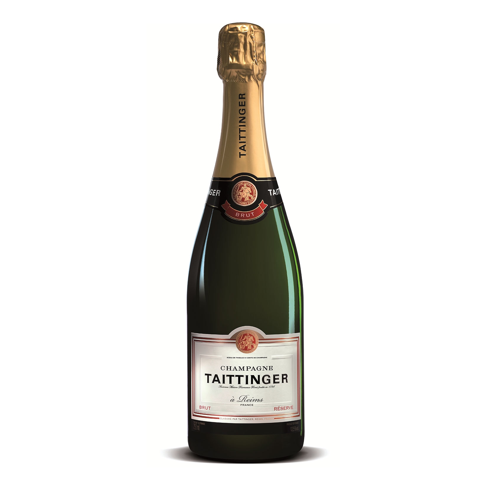 Taittinger Brut Reserve Champagner 12,5 % vol 0,75 Liter