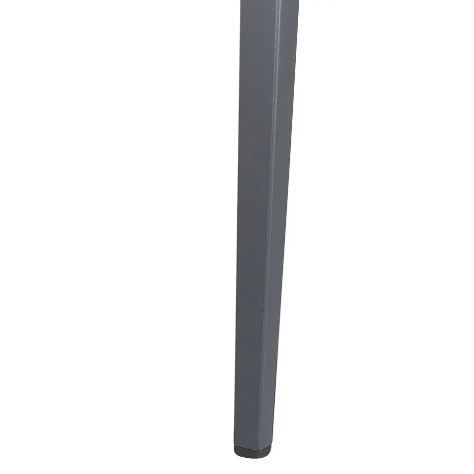 LIPARI - Tuinstoel set van 2 - Grijs - Aluminium