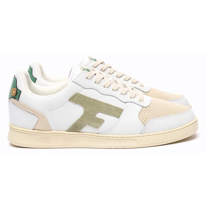 Chaussures Homme Sensas Faguo Hazel - Blanc/Kaki Clair