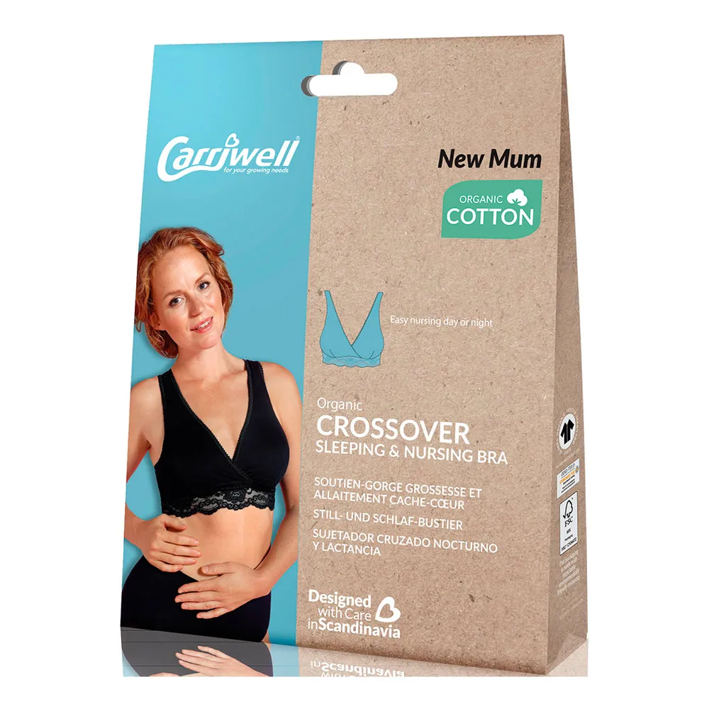 Carriwell Organic Crossover sove & amme BH - hvid