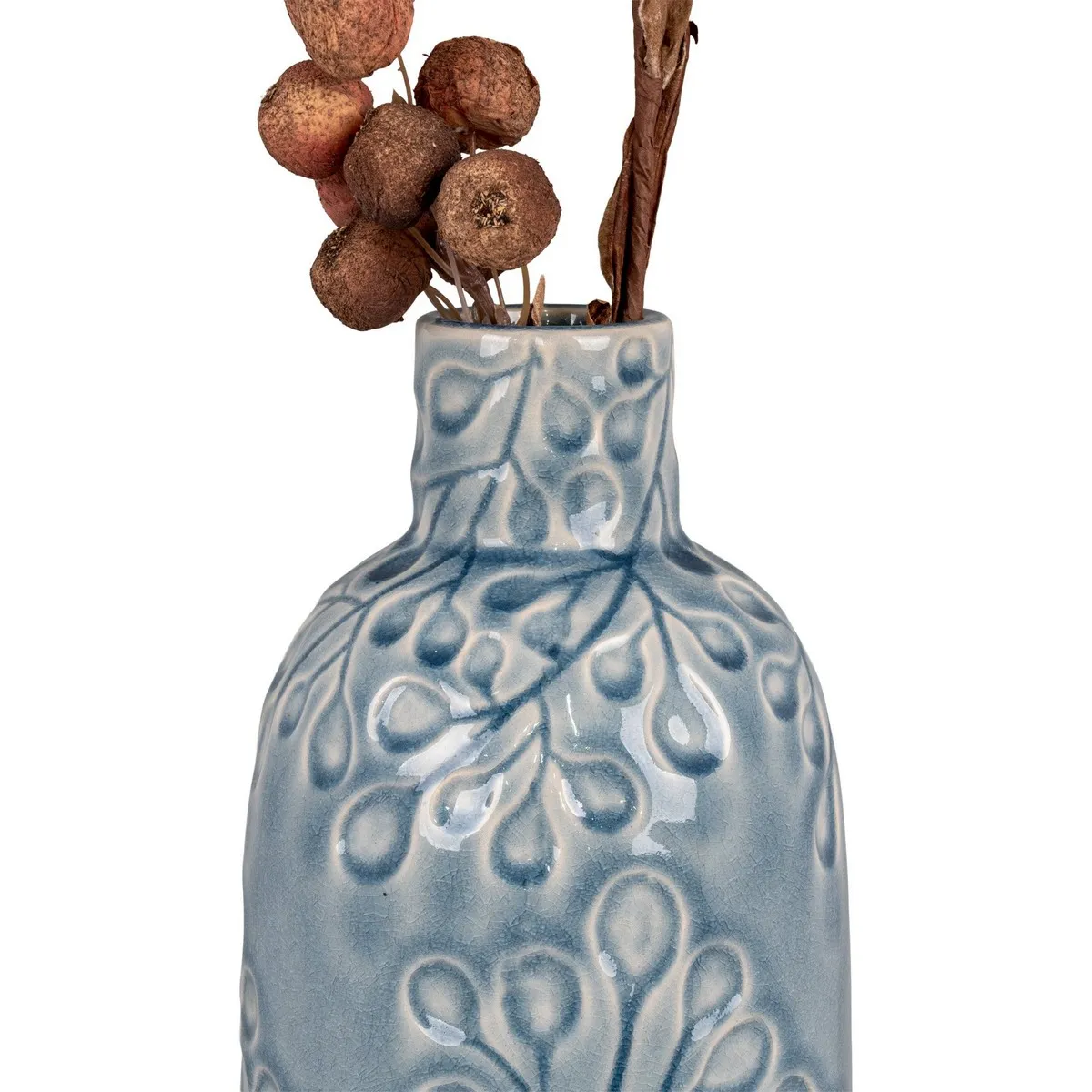 Epikasa Vase Décoratif Poppy Bleu