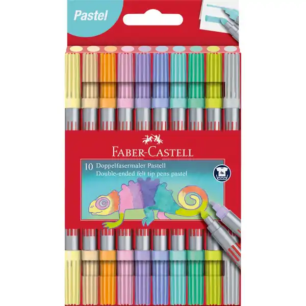 Doppelfasermaler Pastell Etui