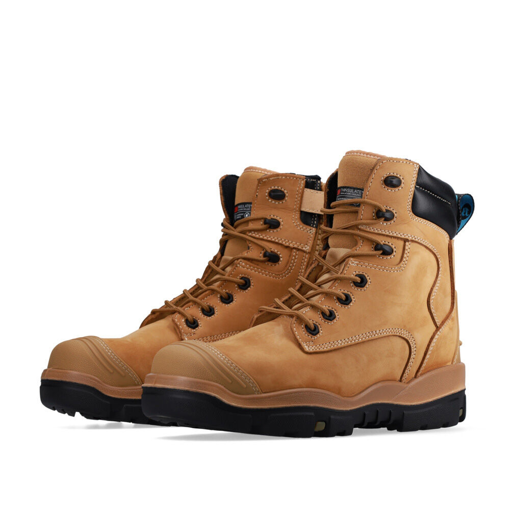 Bata Helix Longreach Rits - Brede leest - Werkschoenen - Bruin - 38