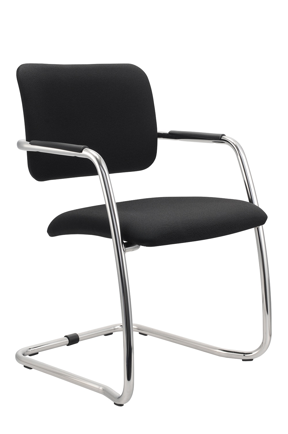 Besucherstuhl 2er Set 56 x 81 x 59 cm schwarz