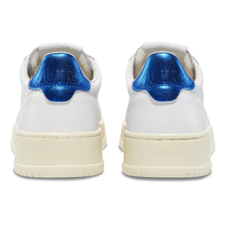 Autry Baskets Medalist Low Cuir | Bleu