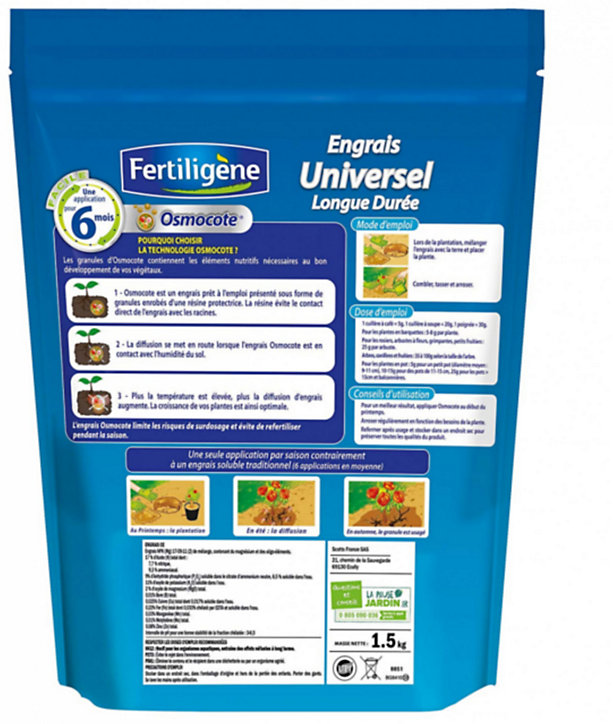 Engrais universel longue durée Fertiligène