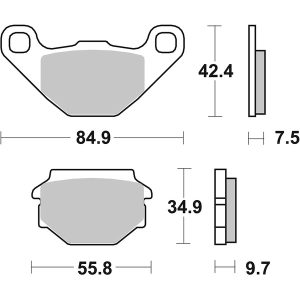 SBS - Plaquettes de frein 684HF