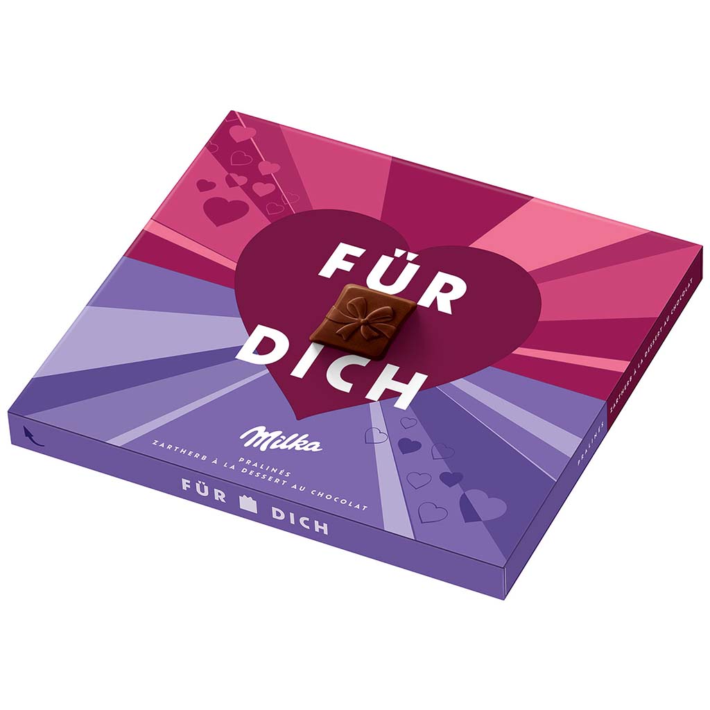 Milka Pralinés Für Dich zartherb a la Dessert au Chocolat 110g MHD:30.10.25