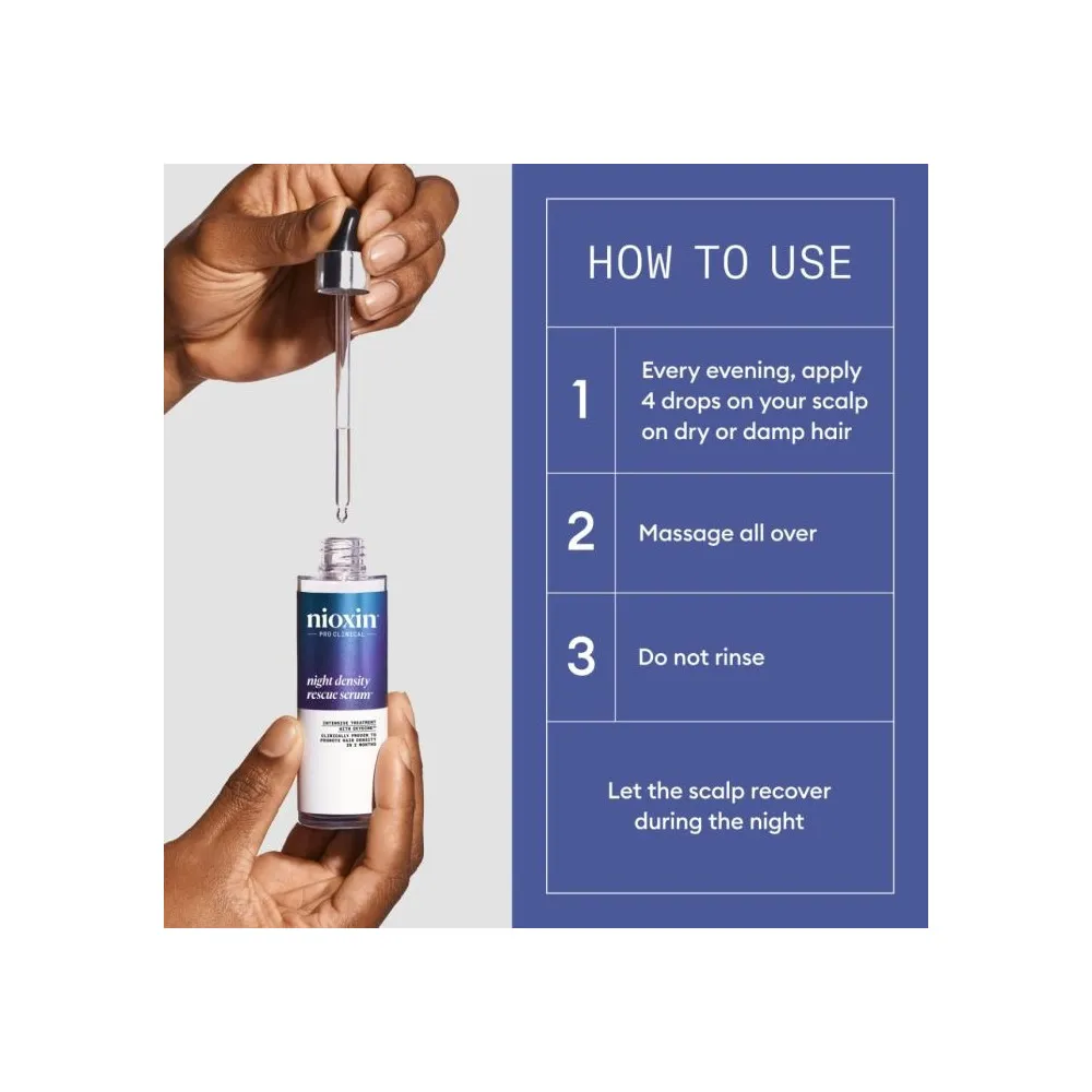 Nioxin Night Density Rescue Serum - 70 ml.