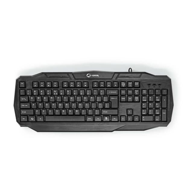 Nedis Wired Gaming Keyboard | USB 2.0 | Membrane Nøgler | LED | US international | US layout | USB Drevet | Strømkabellængde: 1.50 m | Gaming