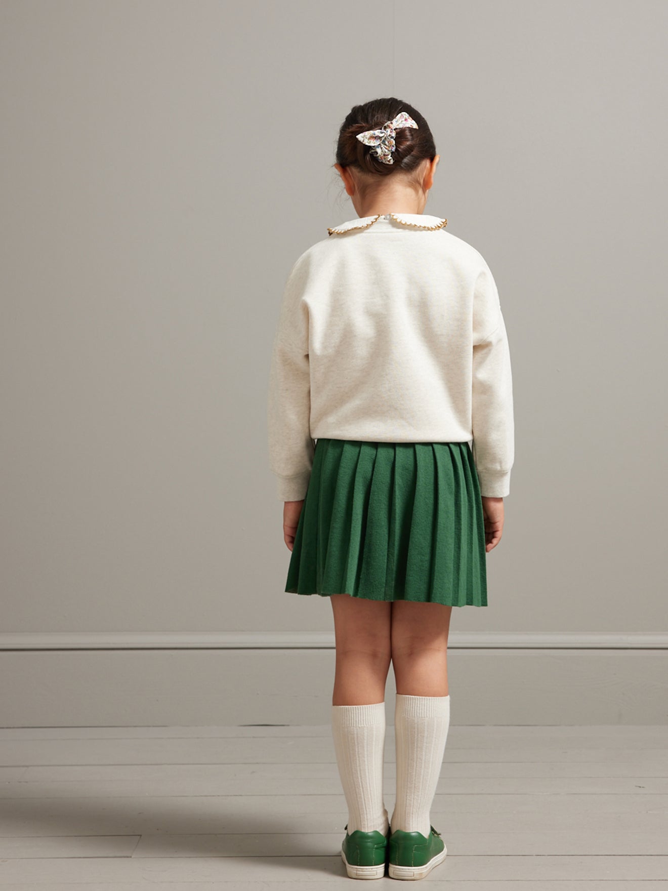 Jupe plissée Fille en tricot