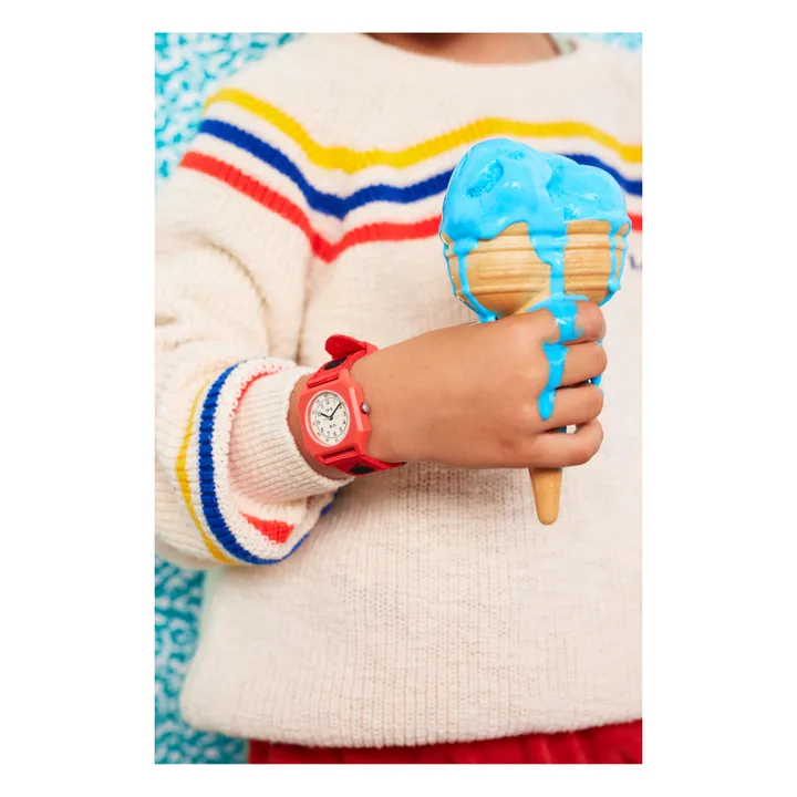 Mini Kyomo Collaboration Bobo Choses x Mini Kyomo - Montre Nylon Recyclé Pomme | Rouge