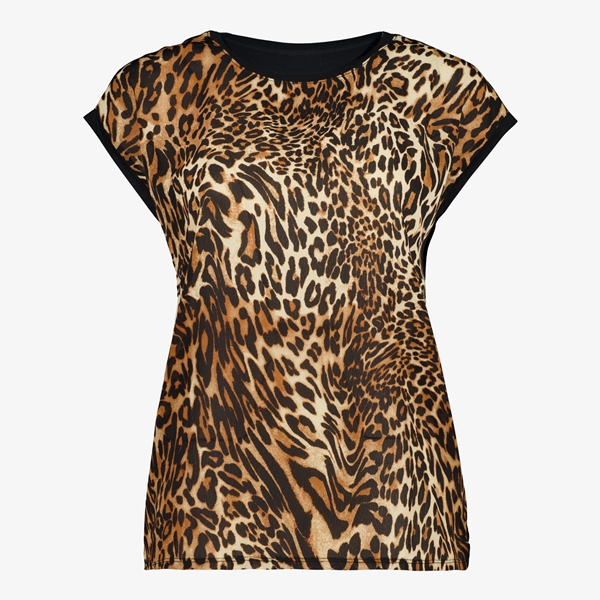 TwoDay dames T-shirt met luipaardprint