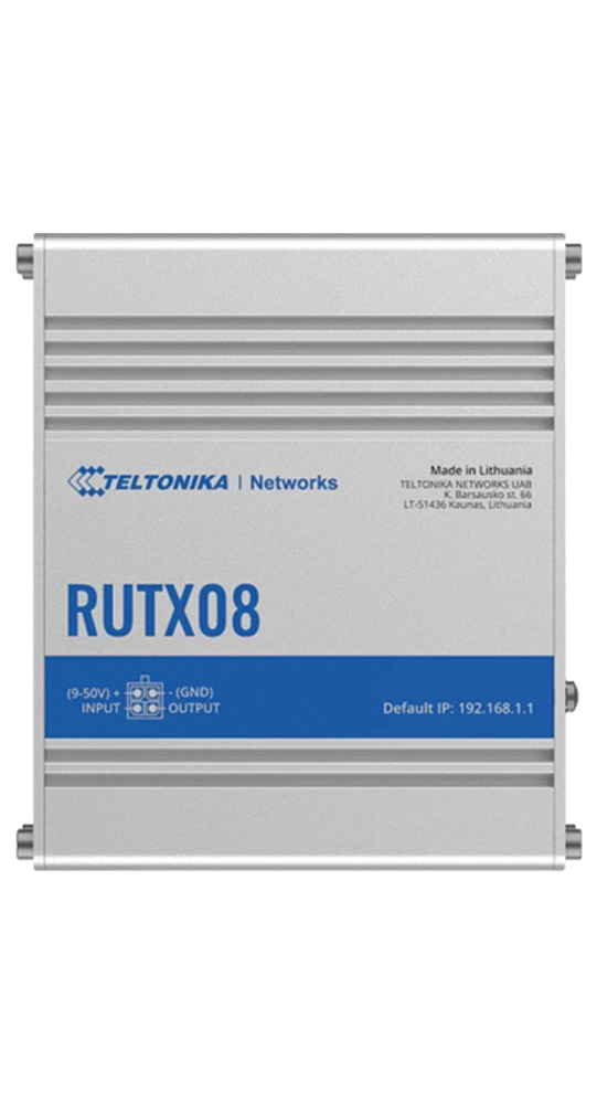 Teltonika DSL/WLAN Module RUTX08 Industrial Ethernet Router Silber