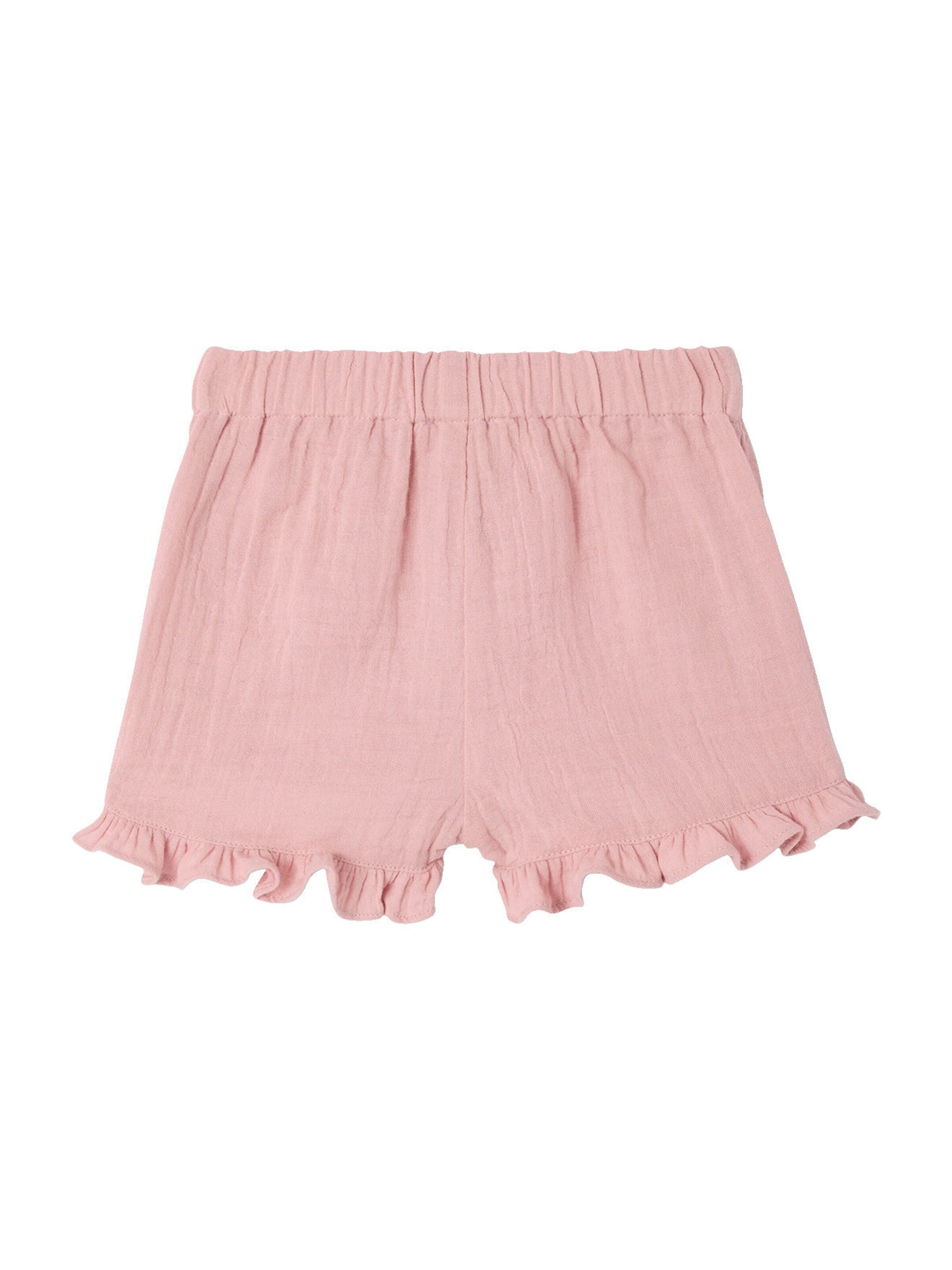 Vertbaudet 2er-Pack Baby Shorts für Neugeborene, Musselin rosa