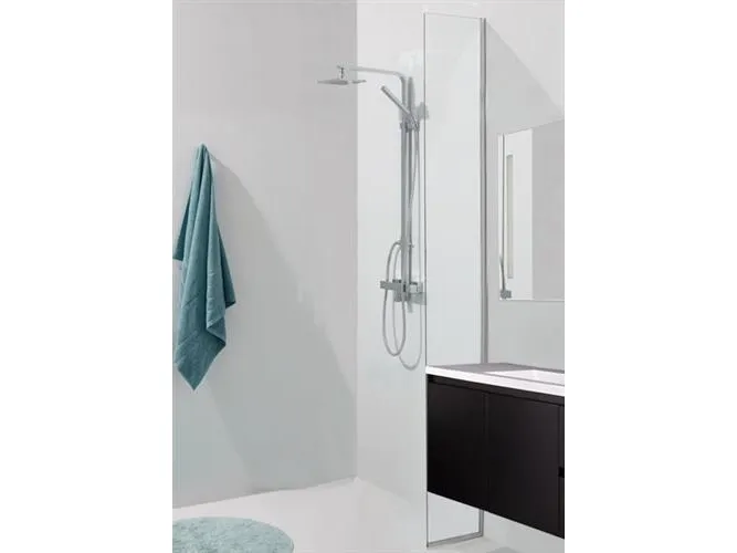 Brusevæg Premium 20x200cm klart 8mm nano