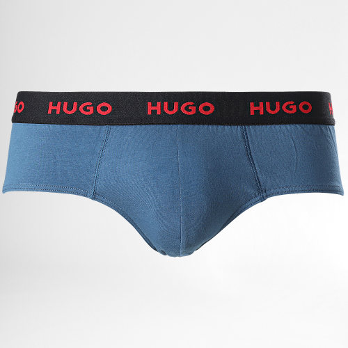 Lot De 3 Boxers 50469783 Gris Blanc Bleu