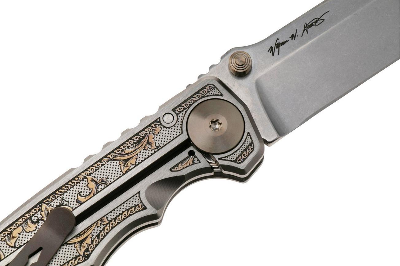 Spartan Blades Harsey Folder SF5FLRISHS Flourished 2023 Special Edition, zakmes, Bill Harsey design
