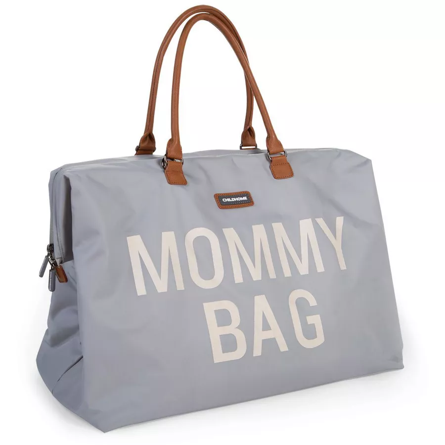 CHILDHOME Mommy Bag Groß Grey Off White