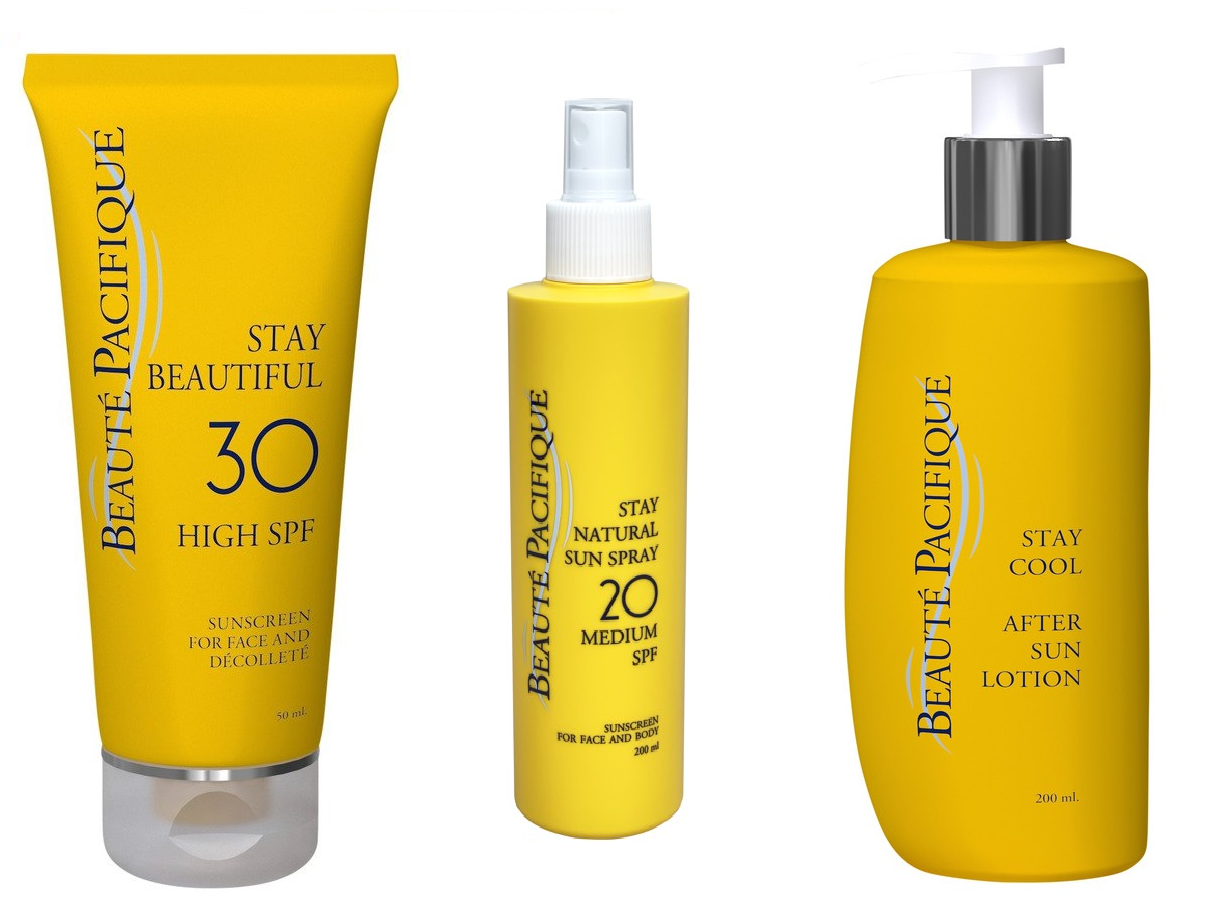 Beauté Pacifique - Stay Outside Solcreme SPF 30 + Stay Natural Sololie Spray SPF 20 + Stay Cool After Sun - Solcreme