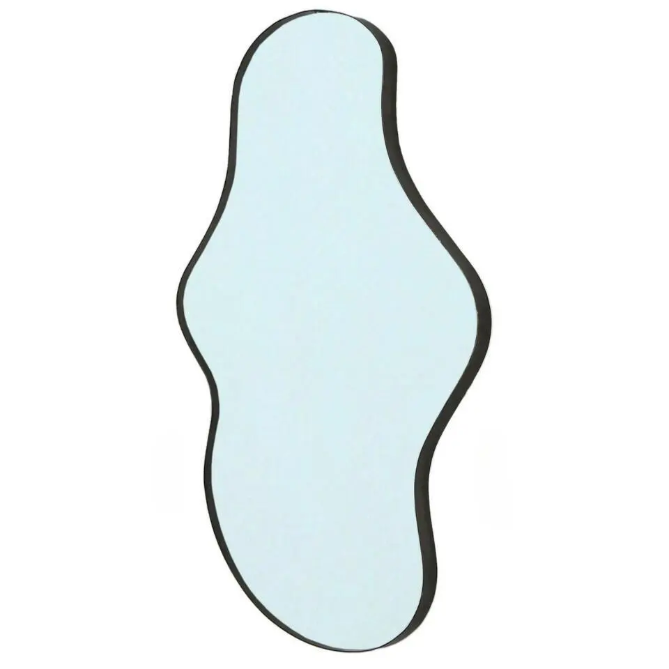 Spiegel Organisch - Zwart Metaal - 65x5x110cm - Dory