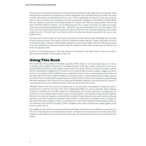 Hal Leonard Jaco Pastorius Bass Method