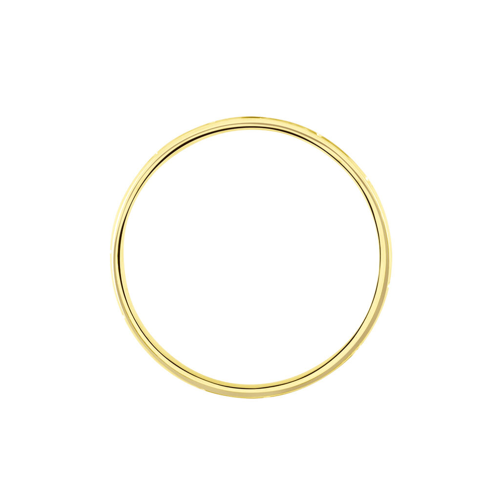 Alliance Laurette Ruban Plat Or Jaune