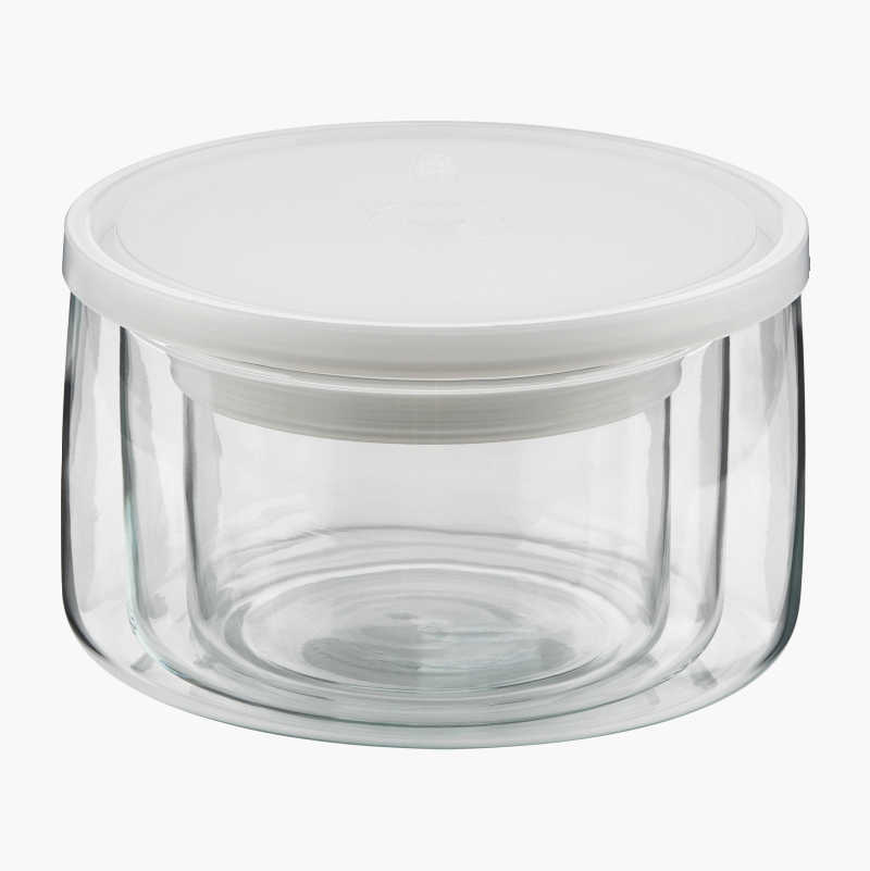 Oppbevaringsboks, glass, 3-pakning