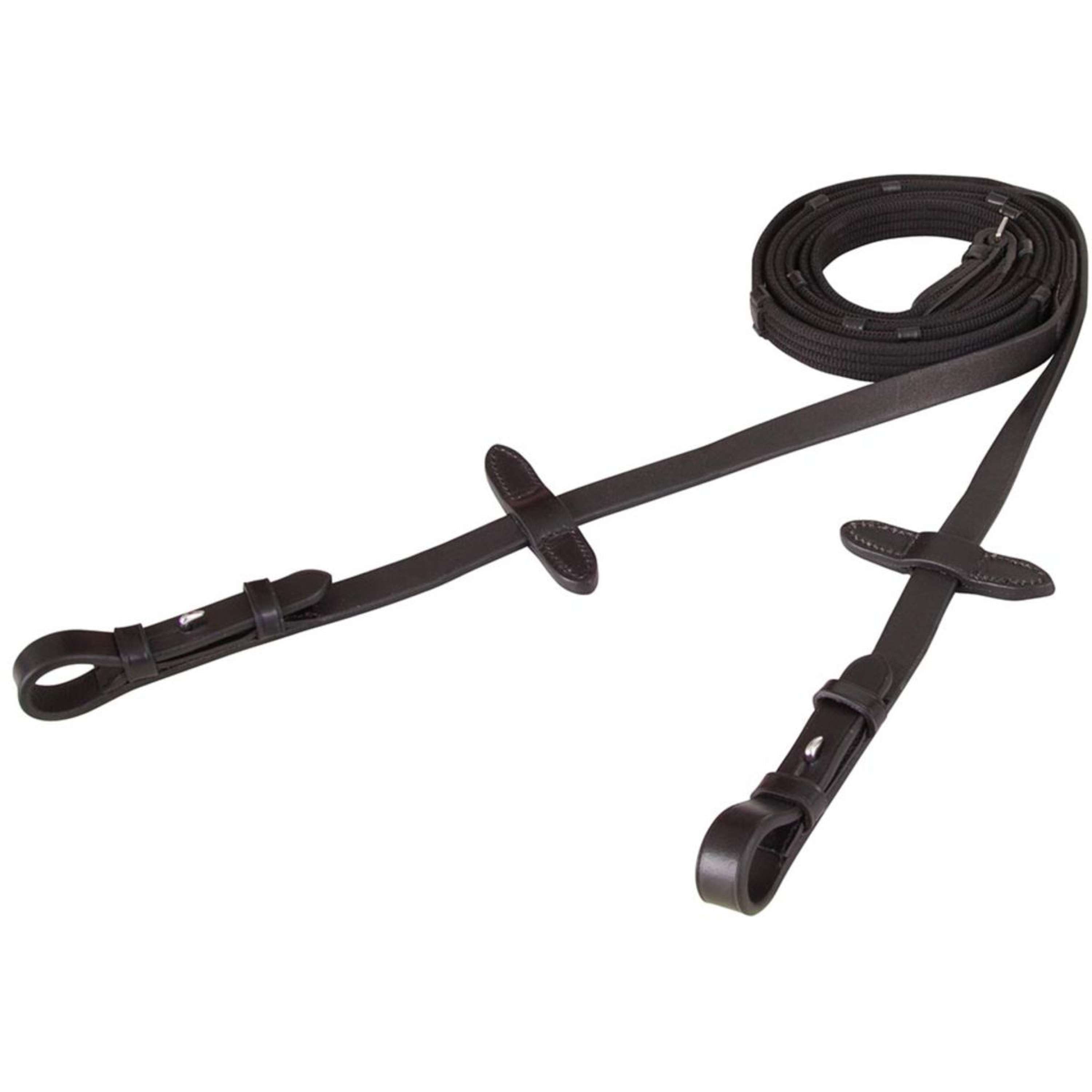Premiere Teugel Linnen 19mm met Blinde Sluiting Zwart