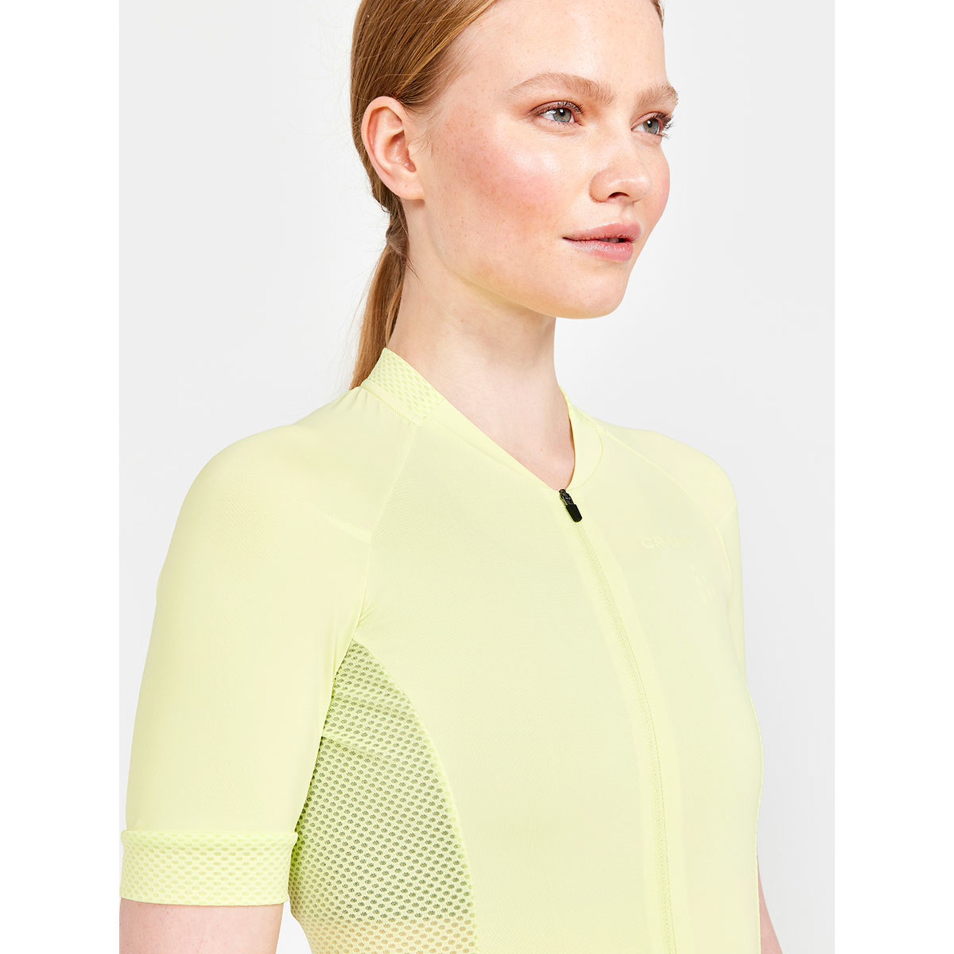 Craft ADV Endurance Fietsshirt Korte Mouwen Geel Dames