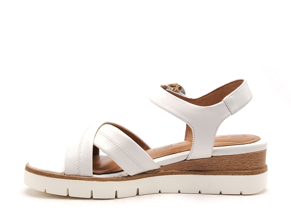 Tamaris nu pieds talons femme 28202 42 cuir blanc