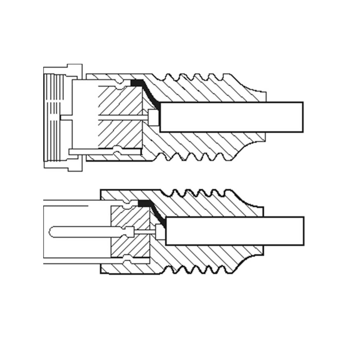 SAT-/antenn-adapterkabel (<70 dB), dubbelskärmad