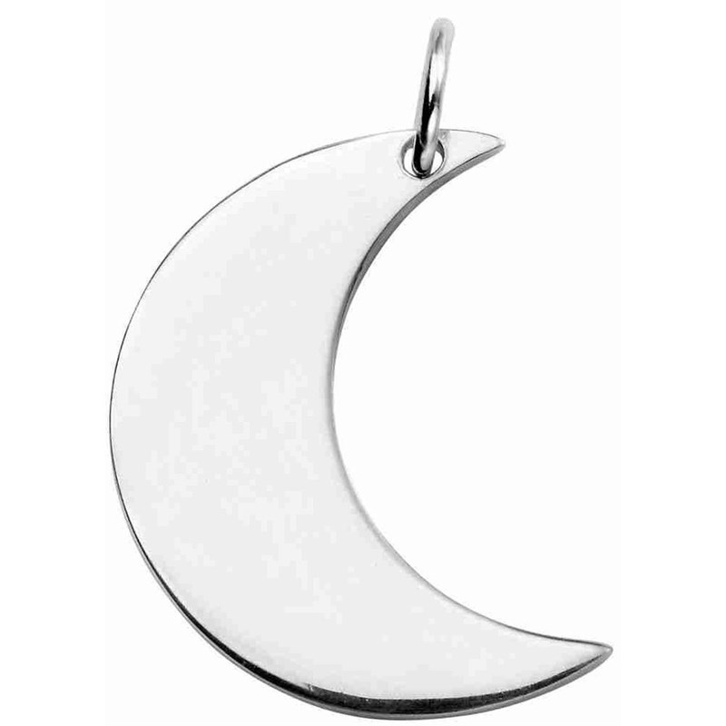 Collier lune en argent 925/1000