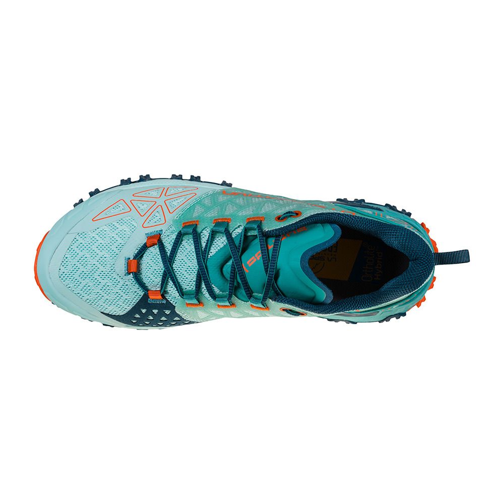 La Sportiva BUSHIDO II - Chaussures trail Femme lagoon/cherry tomato