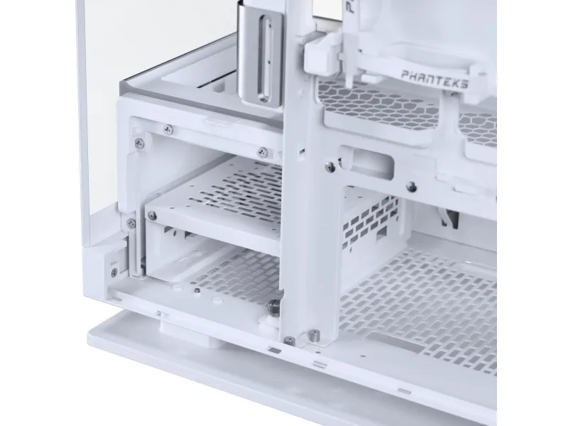 Phanteks Evolv Series X2 - Mid tower - udvidet ATX - sidepanel med vindue (hærdet glas) - ingen strømforsyning (ATX) - sølvhvid - USB/Lyd